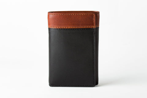 BLACKWOOD SIGNATURE TRIFOLD NYLON WALLET WITH FLIP CARD CASE
